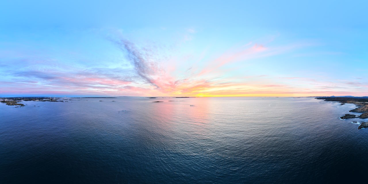 Sunset over Sletta