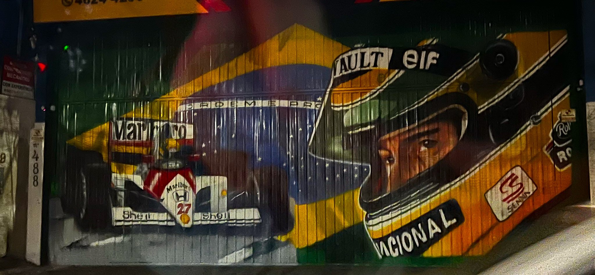 Ayrton Senna murial, São Paulo, Brazil