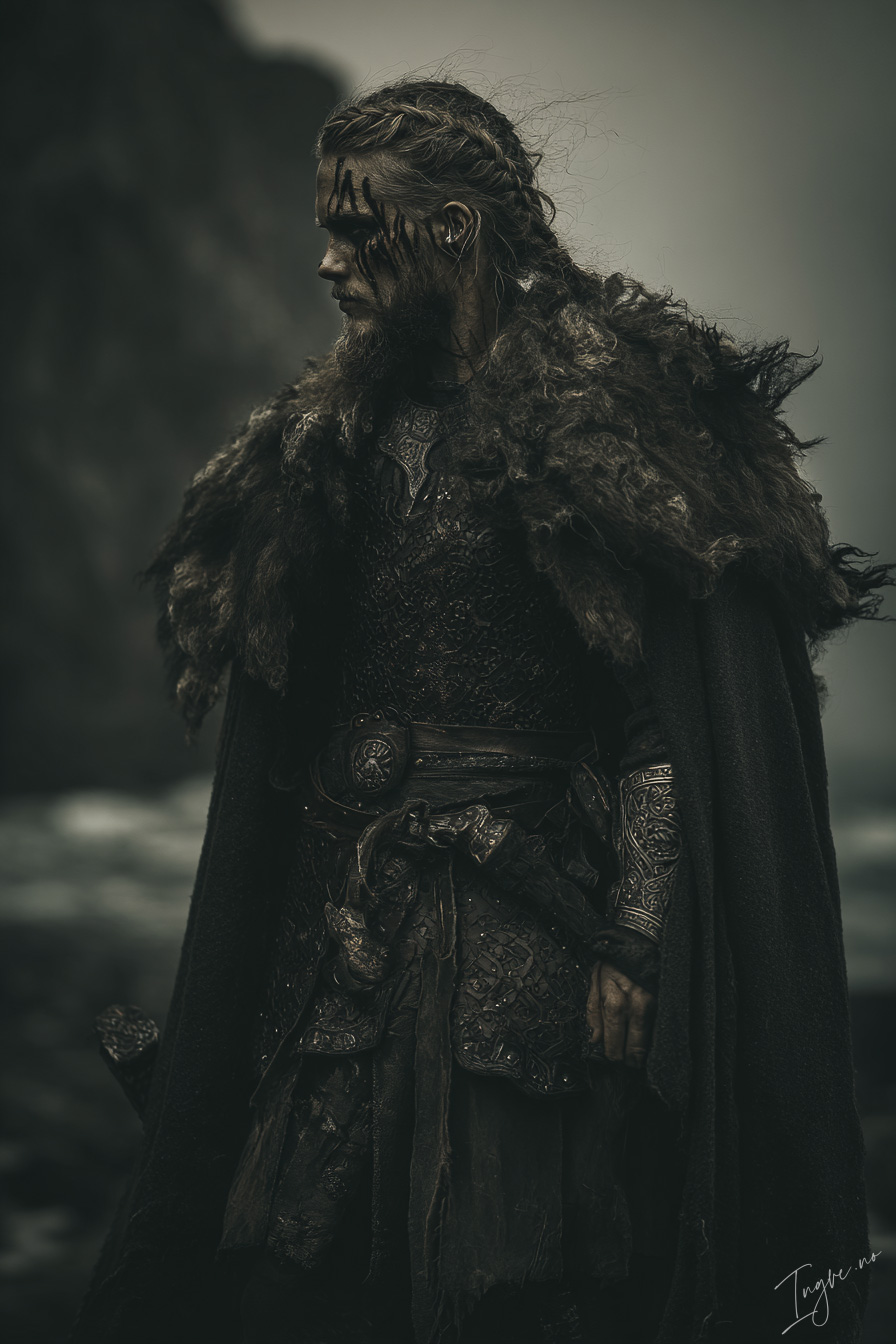 Battle worn Viking warrior standing on a windswept cliff fur  2cbce40b 419e 427e 9428 9480a7c9dd78 1