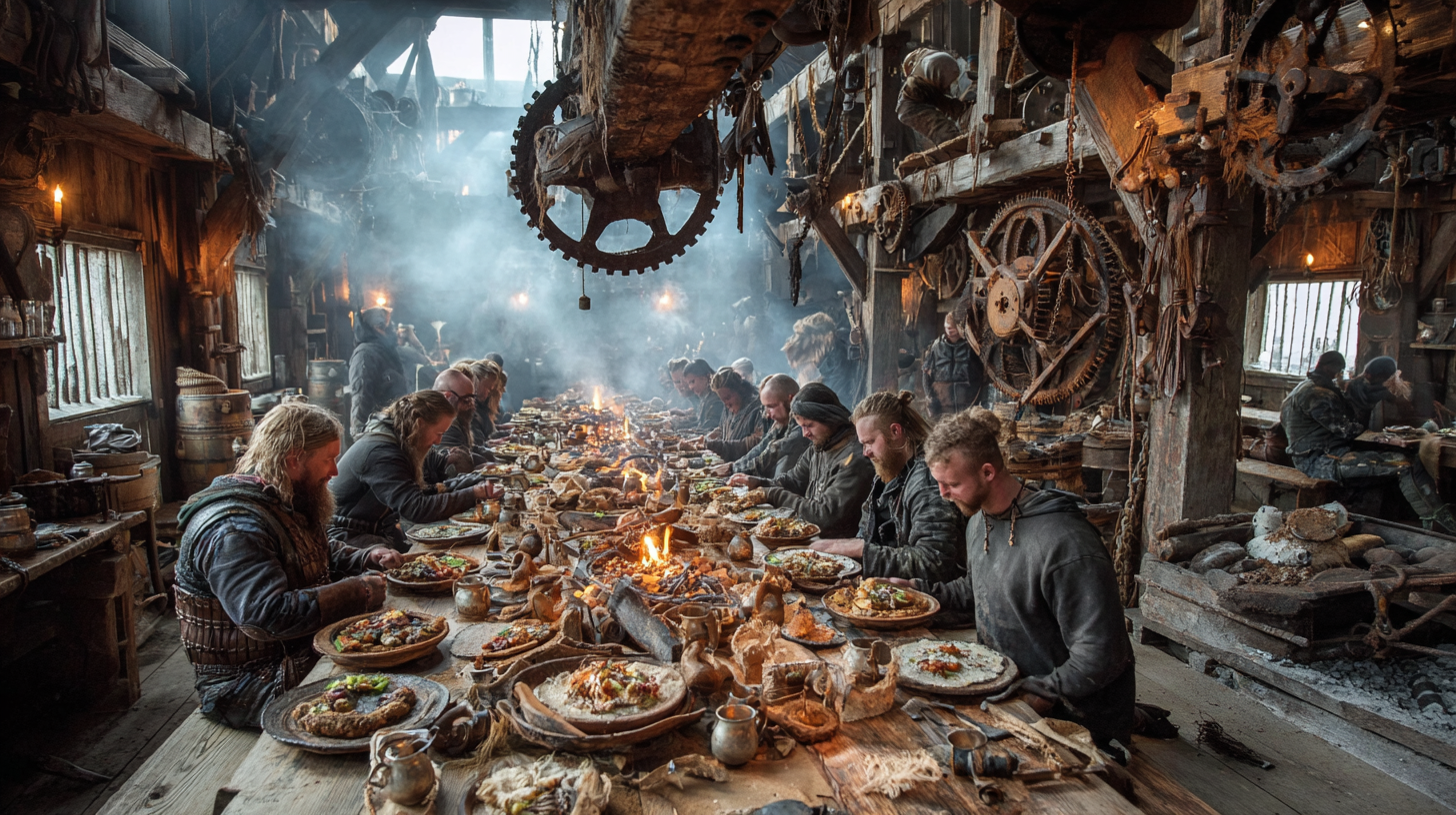 Viking longhouse powered by steam engines pipes running throu 0c5b1ec9 8c3d 44be 96ab 132f7b922c63 1