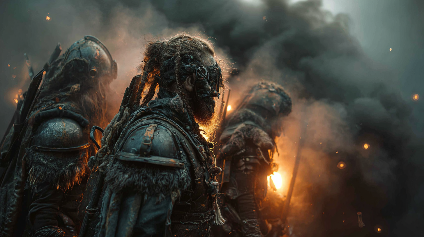 Battlefield where dark shadow creatures emerge from smoke Vik 30b0702a 3170 48c5 9f1d 6adec1242d8a 1