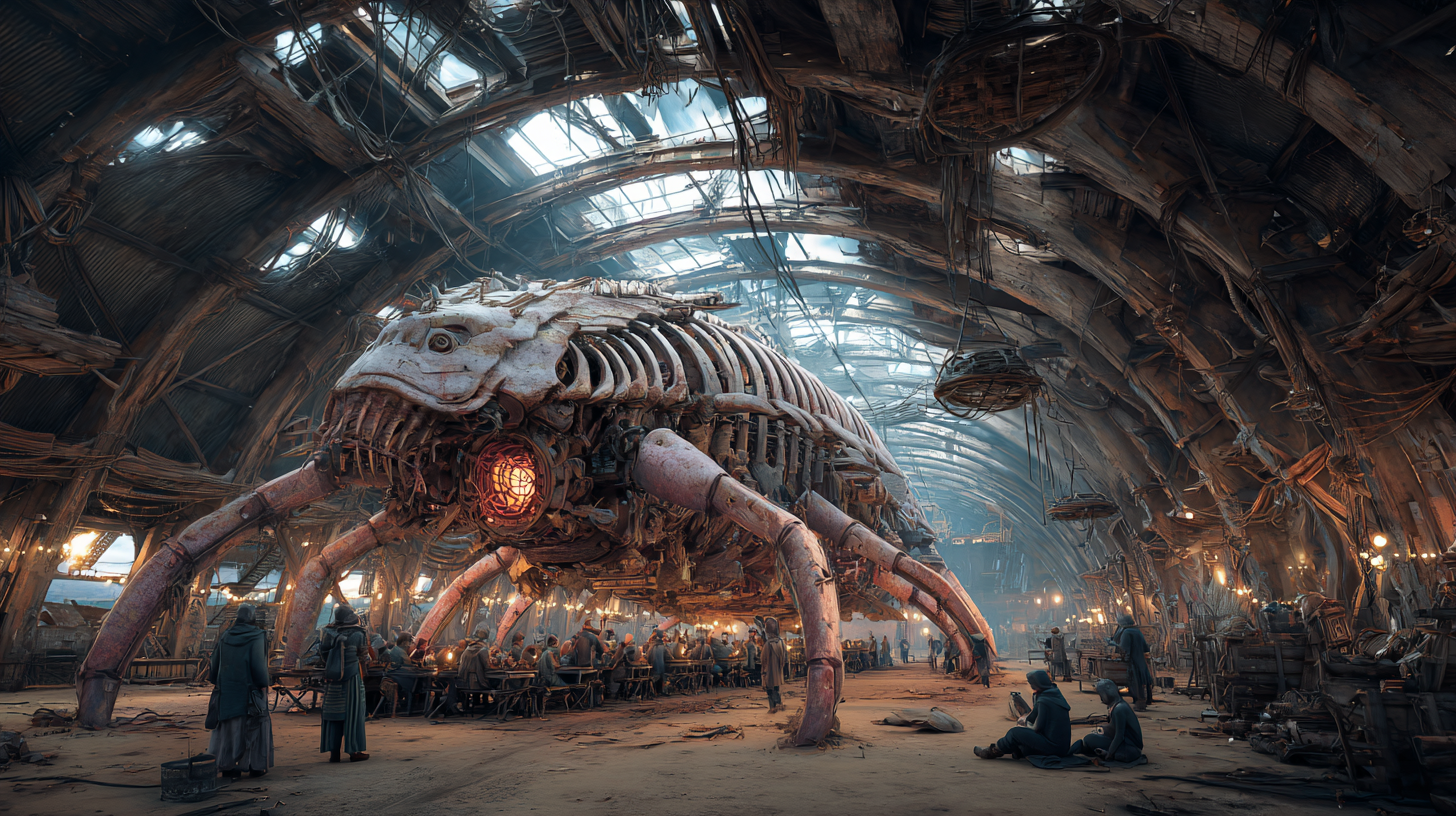 Enormous Viking longhouse built inside a giant mechanical bea 9e96f1de 181b 4a2e 8d5c 3fb04dd467b5 3