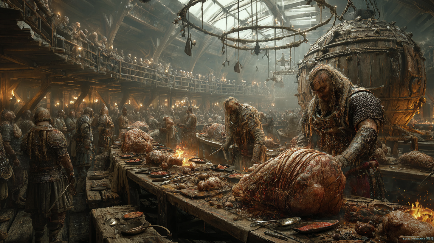 Giant mechanical roasting system turning whole beasts over op 9cec61e0 6983 4d2a aa88 53329fc69394 1