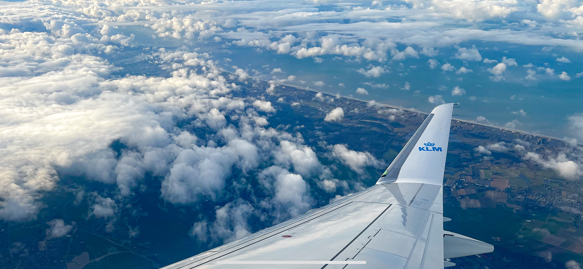 Somewhere over The Netherlands
